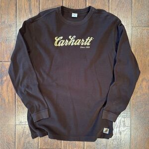 Vintage Y2K Carhartt Waffle Knit Longsleeve